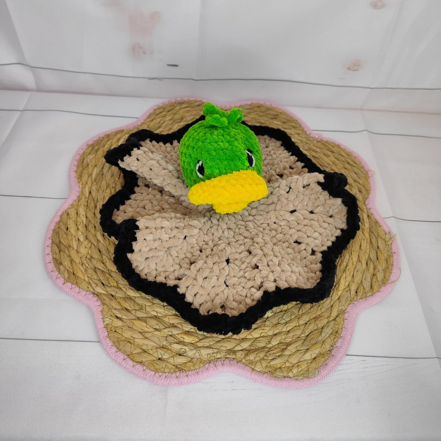 Doudou chiffon canard multicolore