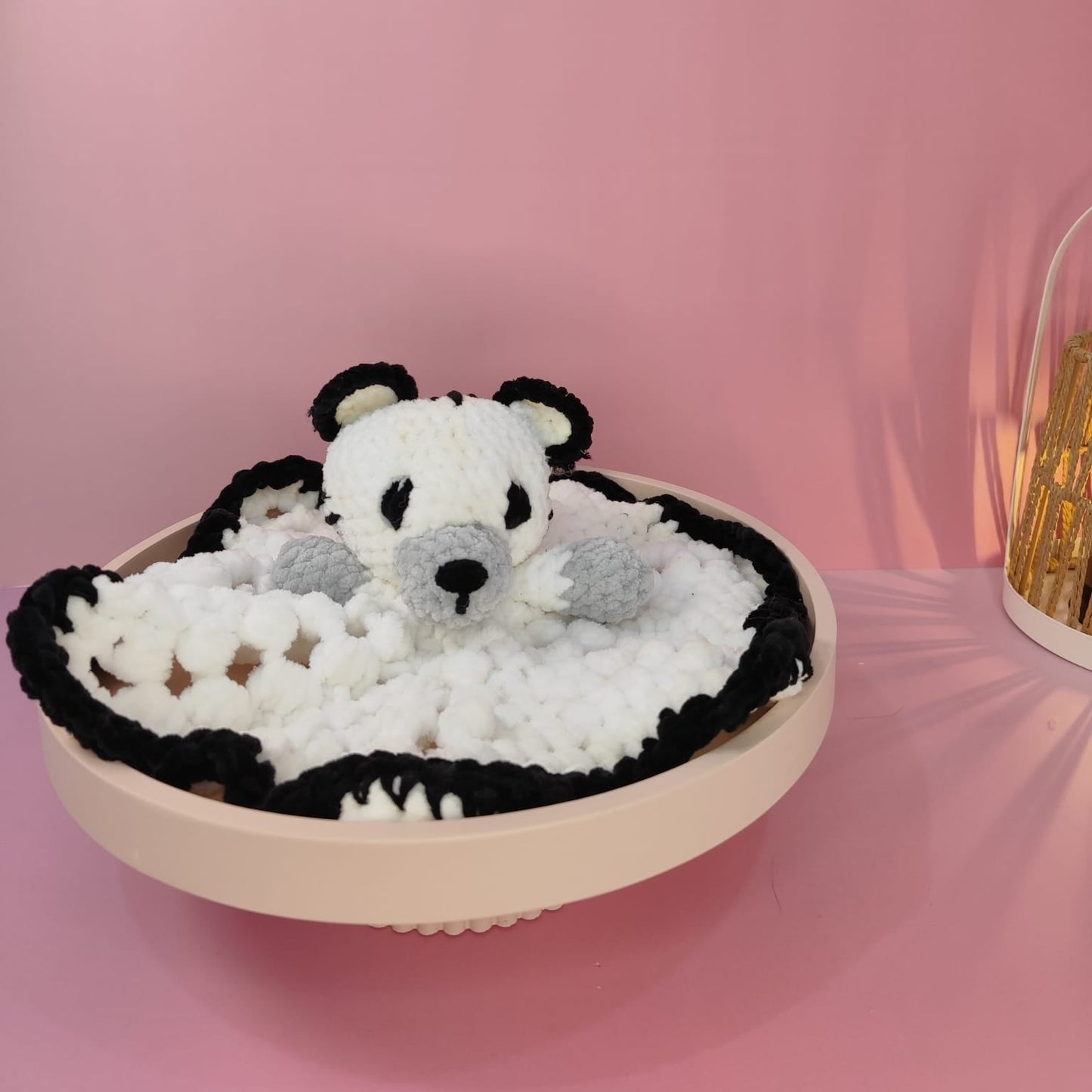 Doudou chiffon tigre blanc