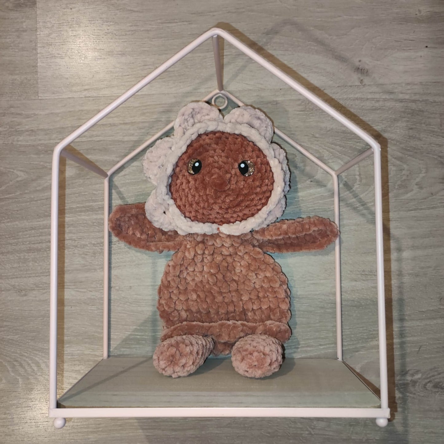 Doudou fleur rose
