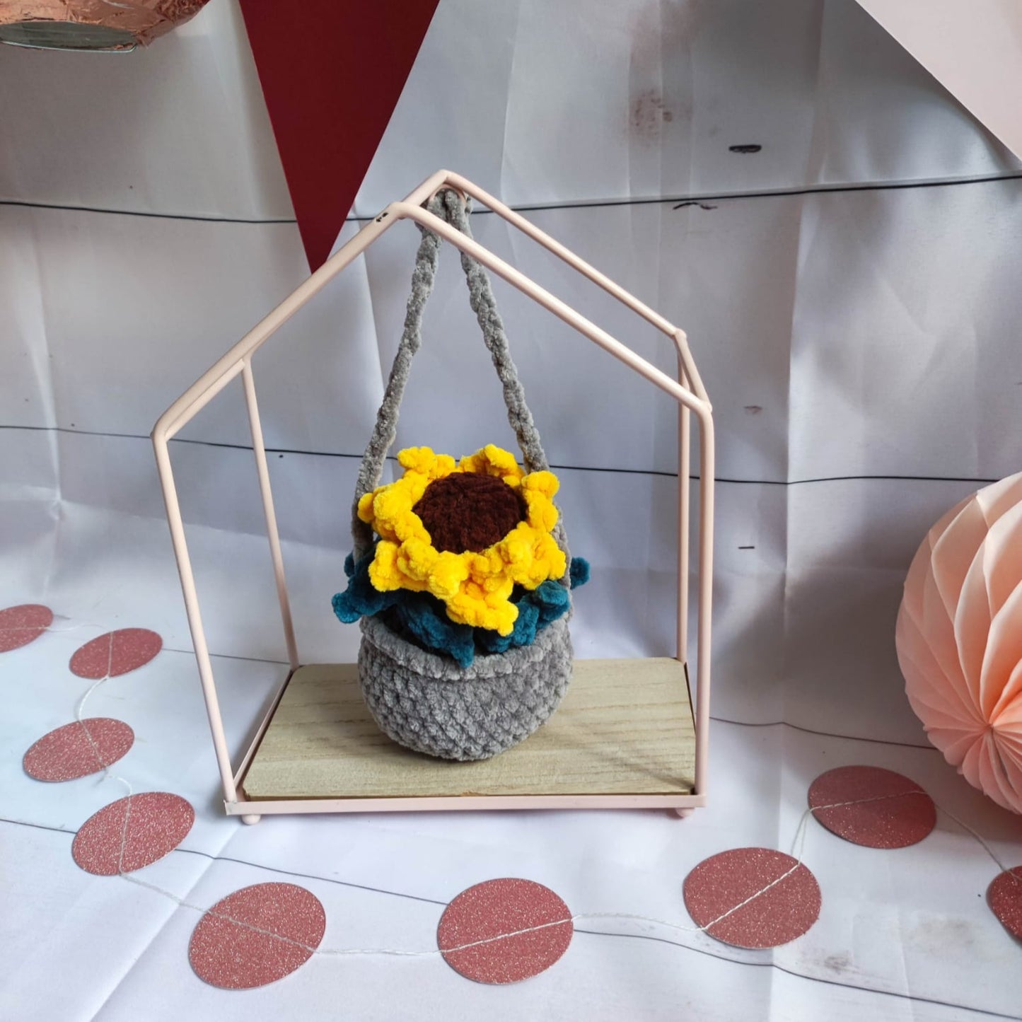 fleur suspendue jaune
