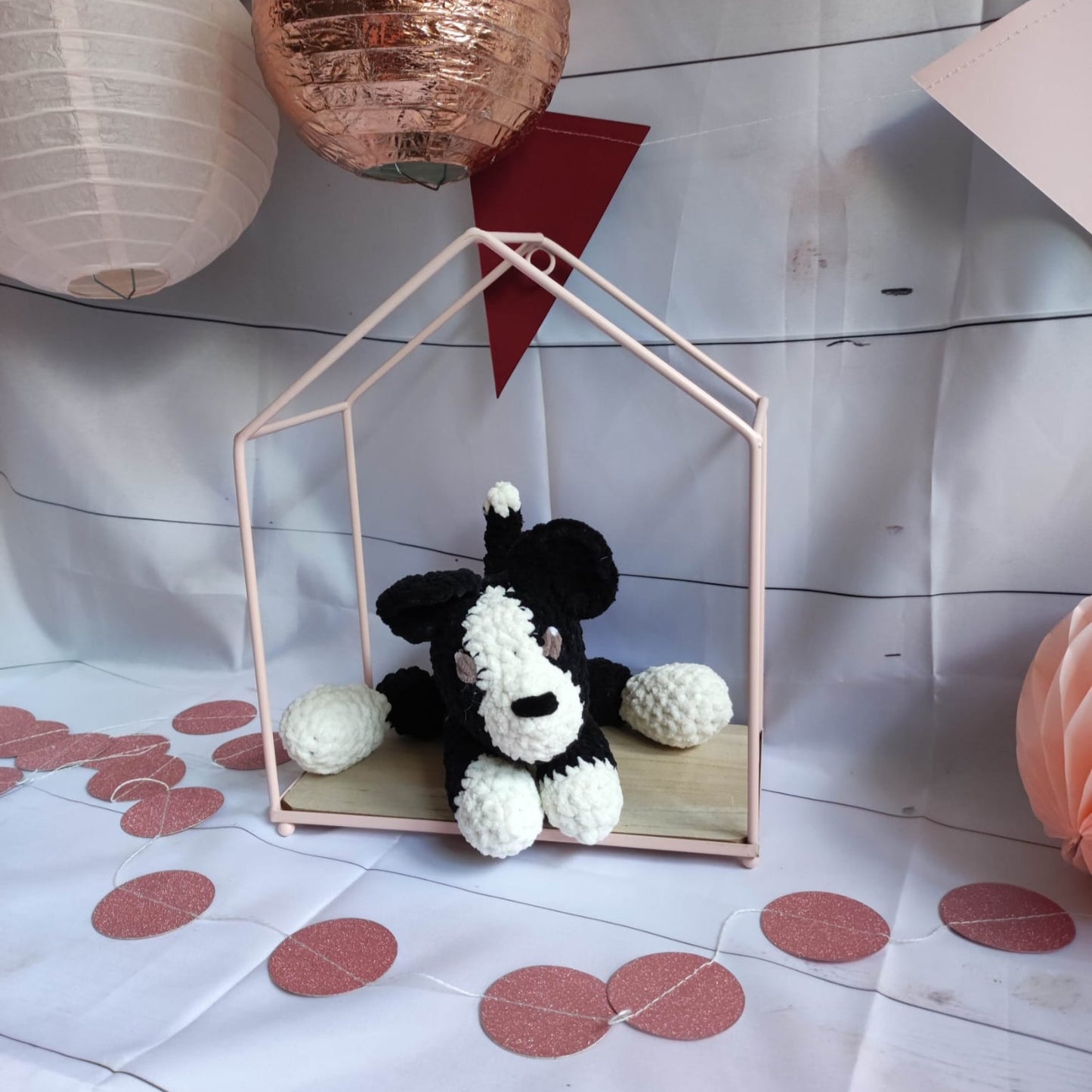 peluche chien noir
