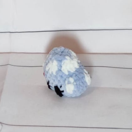 peluche petite voiture bleue