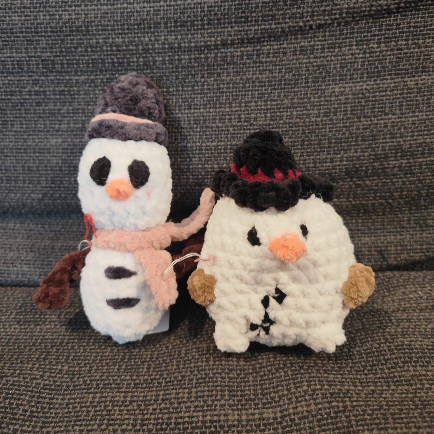 peluches bonhommes de neige