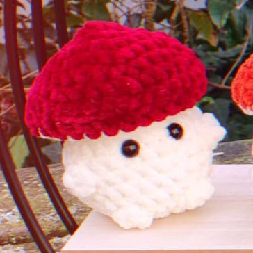 peluche champignon pop rouge