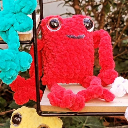 peluche grenouille rouge S