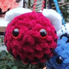 porte-clés abeille rouge