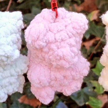 porte-clés gummy bear rose
