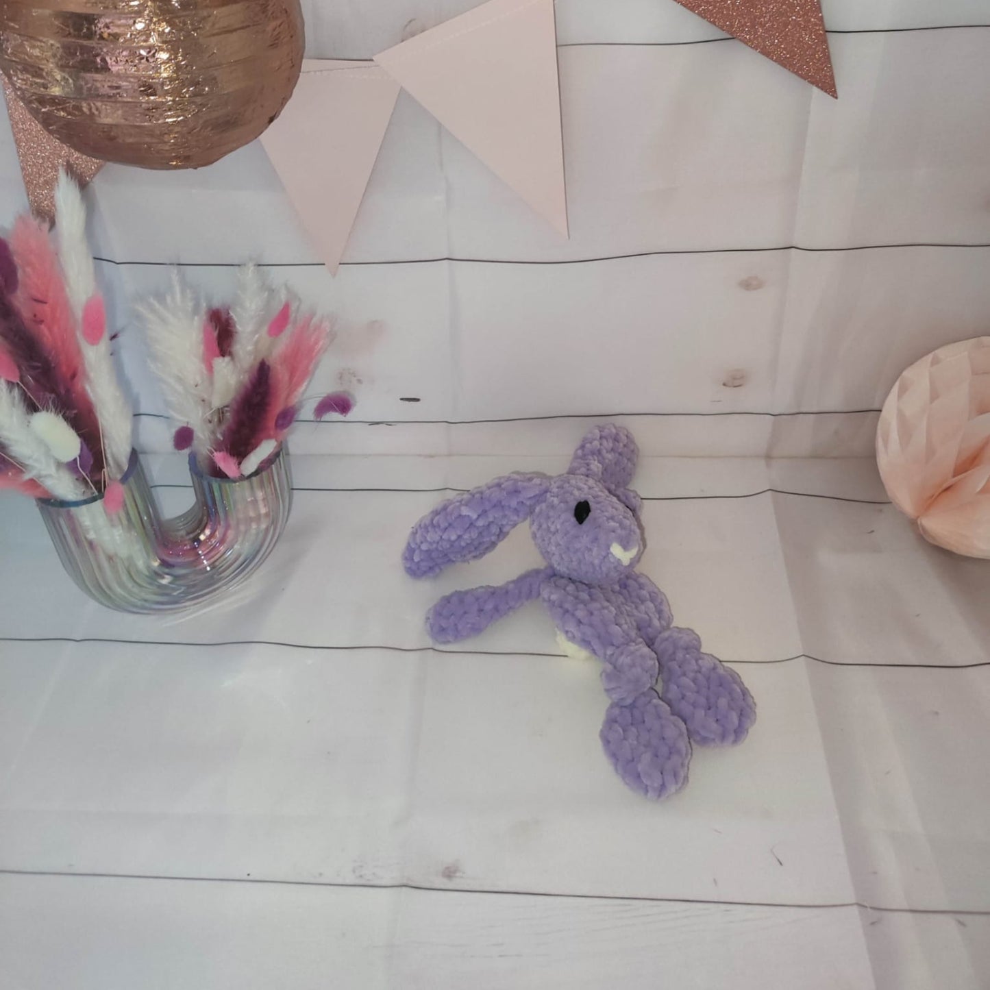 doudou lapin violet