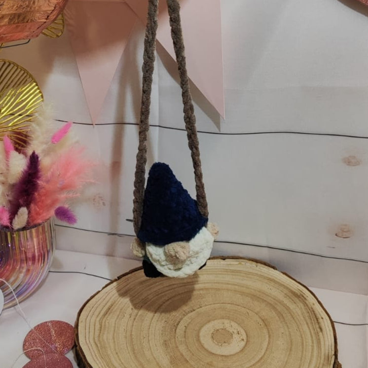 balançoire gnome bleu marine