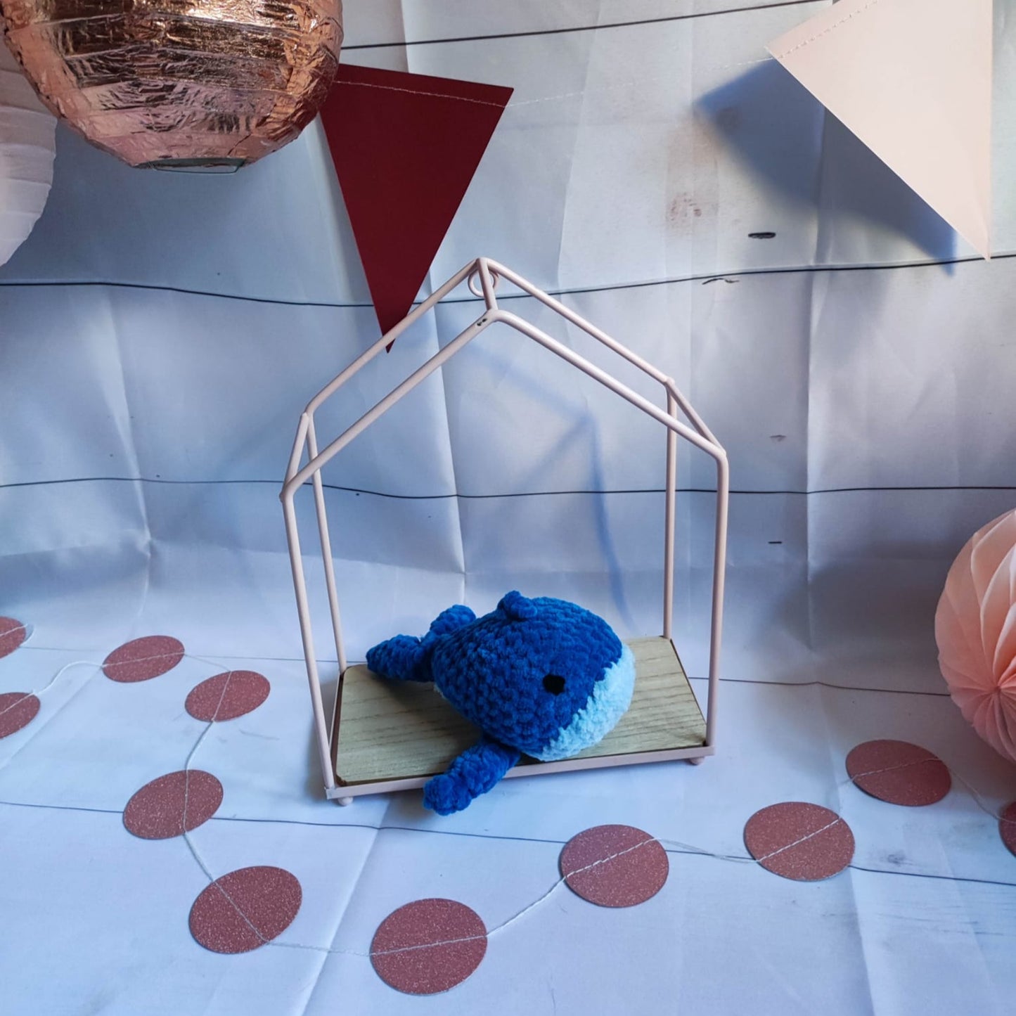 peluche moyenne baleine marine