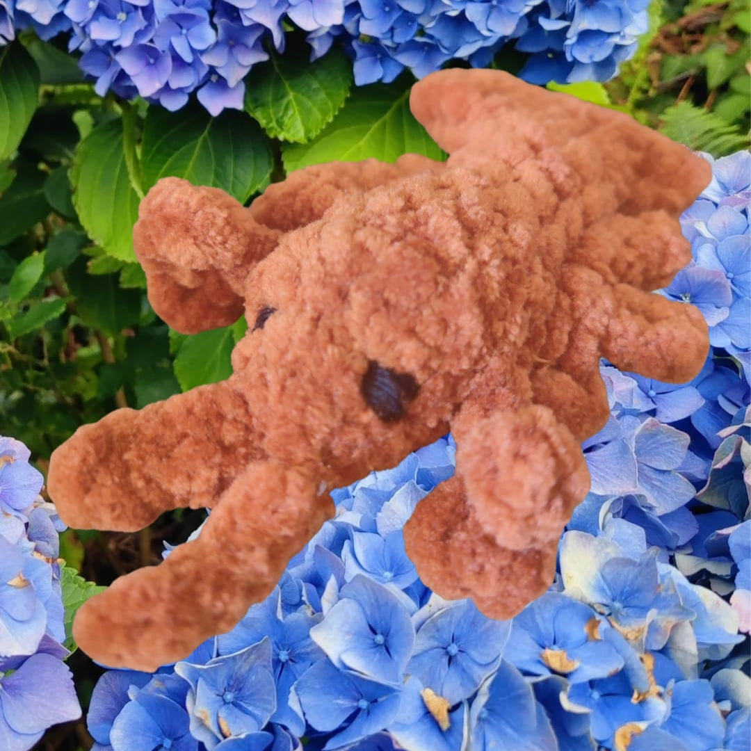 petite peluche homard orange