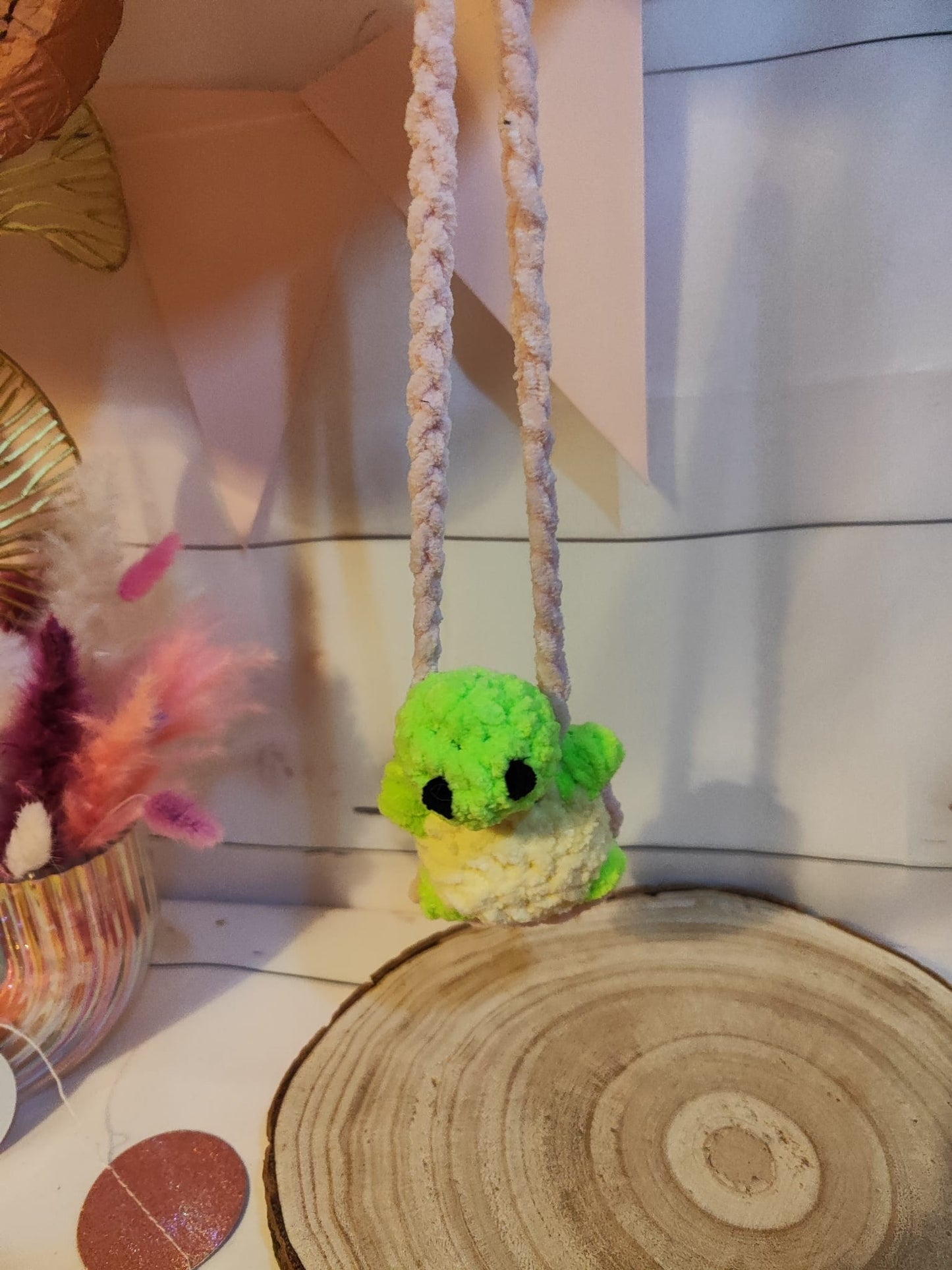Mini animal sur balançoire à suspendre