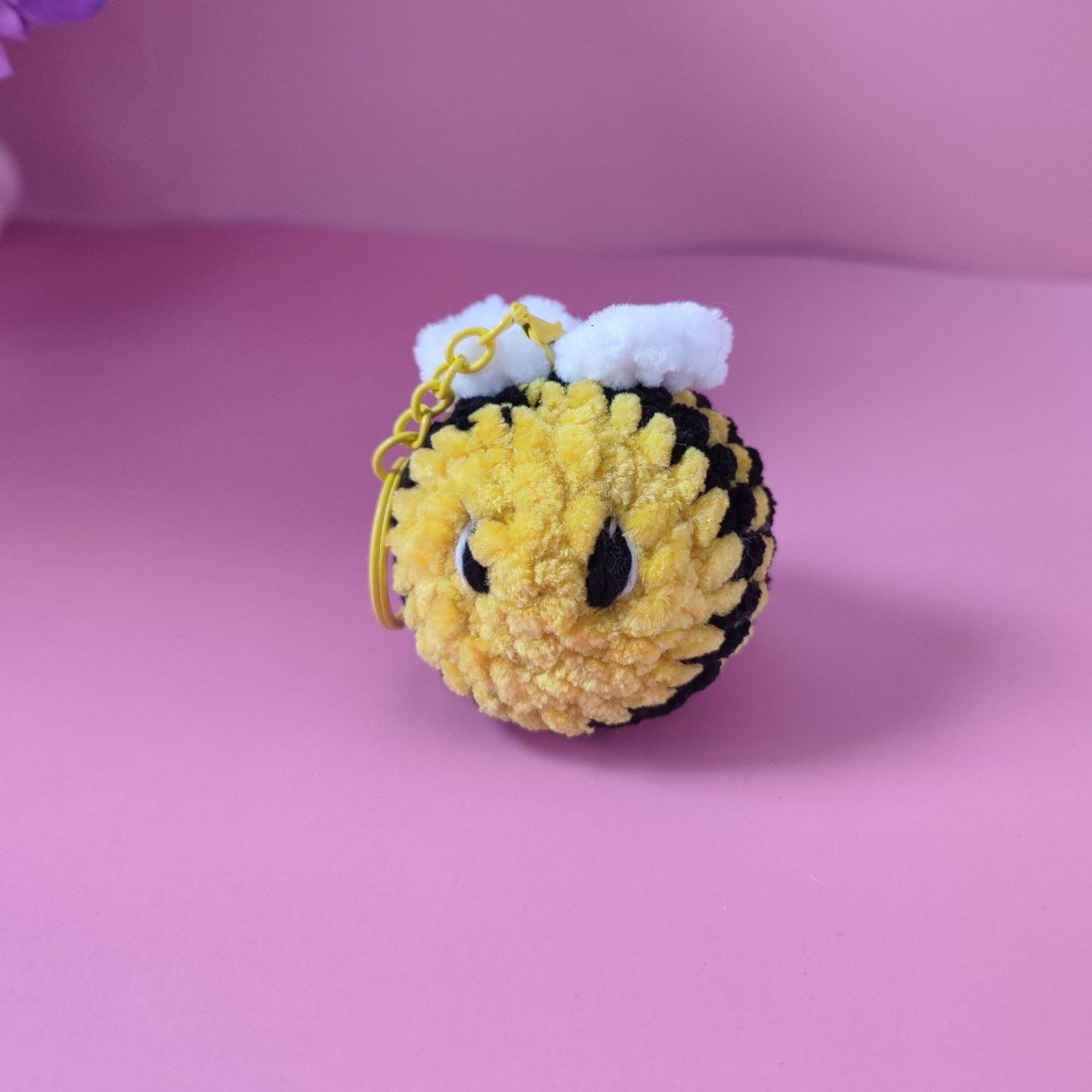 Porte-clé Abeille en Fil Chenille