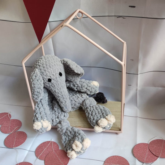 doudou éléphant gris