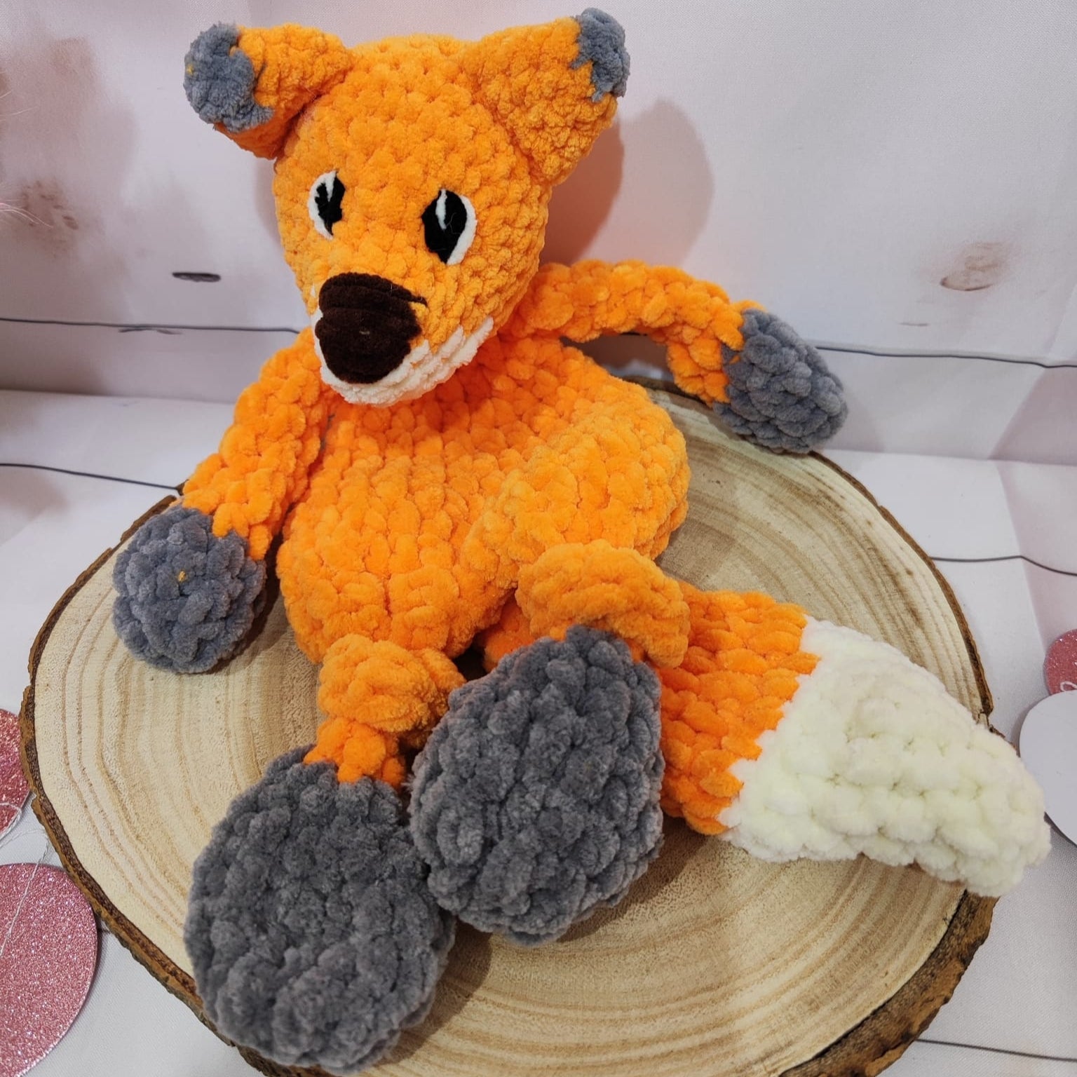 doudou renard orange