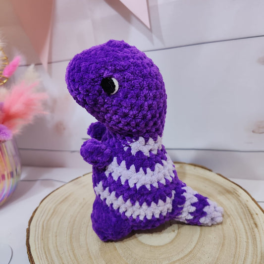 peluche dino L violet