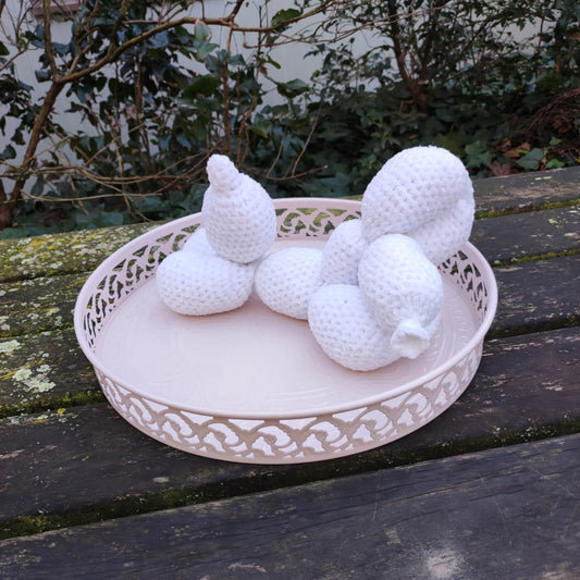 peluche chien ballon blanc