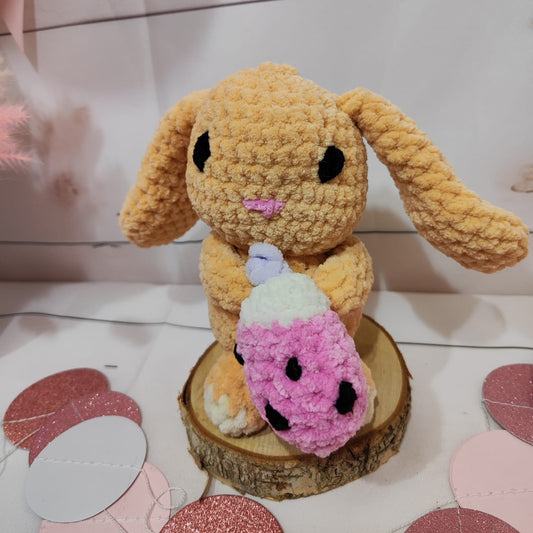 peluche lapin bubble tea