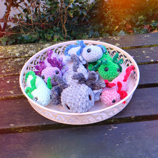 peluches axolotls