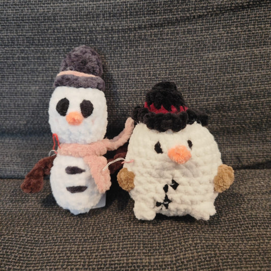 peluches bonhommes de neige