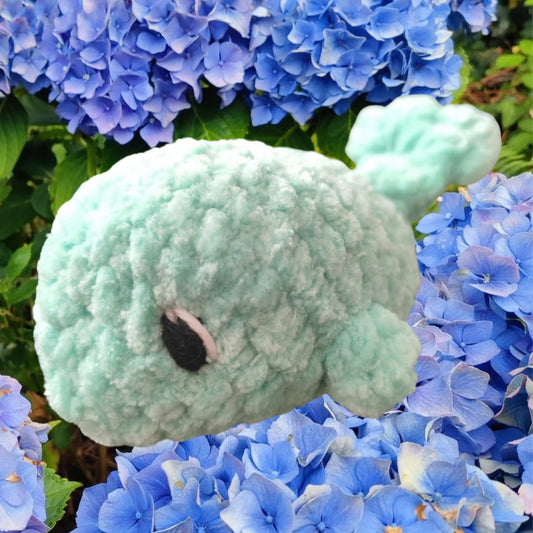 petite peluche baleine verte