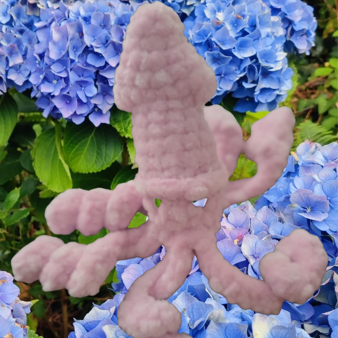 petite peluche calamar rose