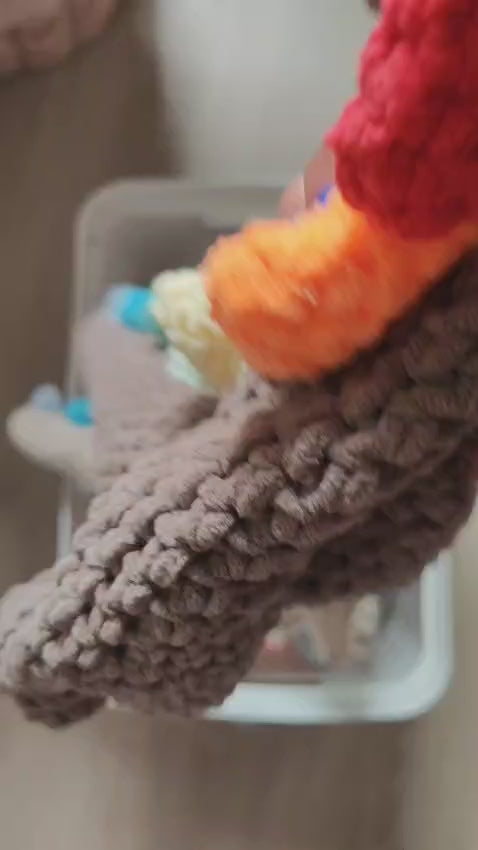 Gros doudou dino brun